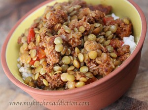 Slow Cooked Lentils with Chorizo – my kitchen addiction